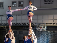 Cheerleaders PUCV lleva al máximo la expresión deportiva