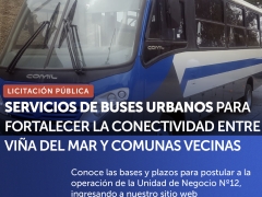 Noticia: Ministerio abre licitación para reforzar transporte público en Viña del Mar