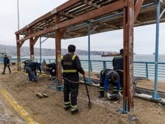 Noticia: Paseo Wheelwright de Valparaíso sufre daños por marejadas: autoridades trabajan en su recuperación